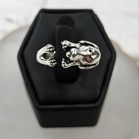 Puppy Hugs Adjustable Fashion Ring A2 - Picture 2 of 5